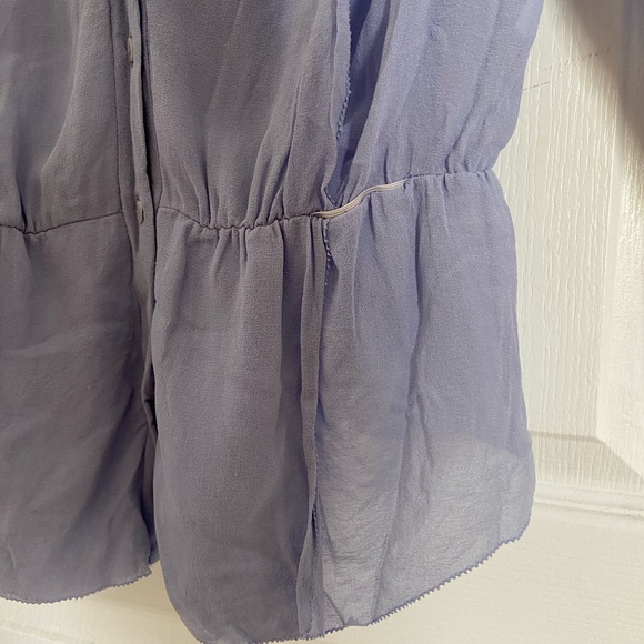 100% Silk Babaton Blouse - Picture 4 of 6